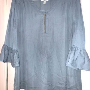 Ruffle Sleeve Blouse